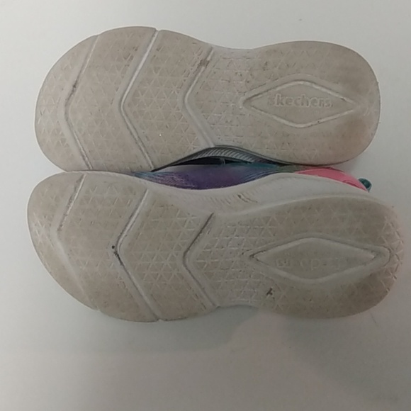 Skechers sneakers youth size 11 pink/purple and blue - Picture 9 of 11
